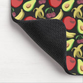 Fruchtnahtloses Muster | Tropenfrüchte mit farbenf Mousepad (Ecke)