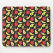 Fruchtnahtloses Muster | Tropenfrüchte mit farbenf Mousepad (Vorne)