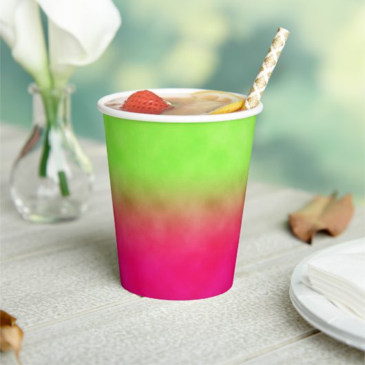 Fruchtneon Pappbecher (In Situ)