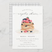 Fruchtpancake Watercolor Paare Dusche einladen Dankeskarte (Vorne/Hinten)