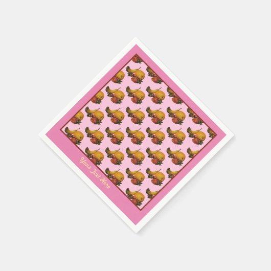 Fruchtpapier Napkins Serviette (Ecke)