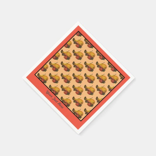 Fruchtpapier Napkins Serviette (Ecke)