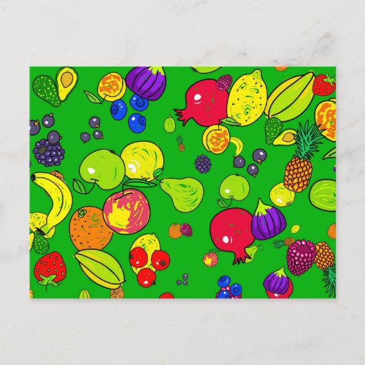 Fruchtpapier Postkarte (Vorderseite)