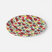 Fruchtpapier-Teller Pappteller (Schrägansicht)