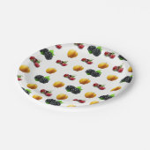 Fruchtpapier-Teller Pappteller (Schrägansicht)