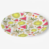 Fruchtpapierplatte Pappteller (Schrägansicht)