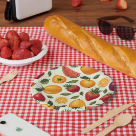 Fruchtpapierplatte Pappteller