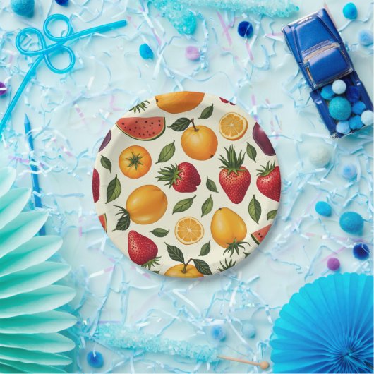 Fruchtpapierplatte Pappteller (Party)
