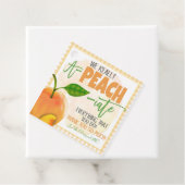 Fruchtpfirsichetikett Leckerei Geschenkanhänger (Beispiel)