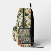 Fruchtpflanzliche wissenschaftliche Illustration Bedruckter Rucksack (Rechts)