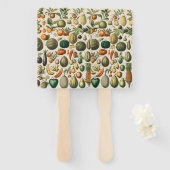 Fruchtpflanzliche wissenschaftliche Illustration Fächer (Vorne und Hinten)