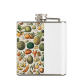 Fruchtpflanzliche wissenschaftliche Illustration Flachmann (Rückseite)