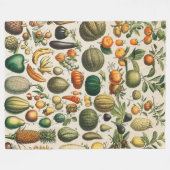 Fruchtpflanzliche wissenschaftliche Illustration Fleecedecke (Vorderseite (Horizontal))