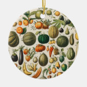 Fruchtpflanzliche wissenschaftliche Illustration Keramik Ornament (Vorne)