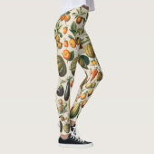 Fruchtpflanzliche wissenschaftliche Illustration Leggings (Rechts)