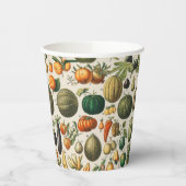 Fruchtpflanzliche wissenschaftliche Illustration Pappbecher (Links)