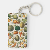 Fruchtpflanzliche wissenschaftliche Illustration Schlüsselanhänger (Rückseite)