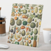 Fruchtpflanzliche wissenschaftliche Illustration Sockelschild (In Situ)