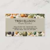 Fruchtpflanzliche wissenschaftliche Illustration Visitenkarte (Rückseite)