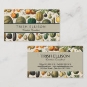 Fruchtpflanzliche wissenschaftliche Illustration Visitenkarte (Vorne/Hinten)