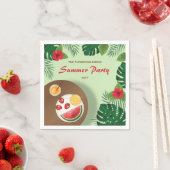 Fruchtplatte Grüngarten Sommer Picnic Party Serviette (Beispiel)