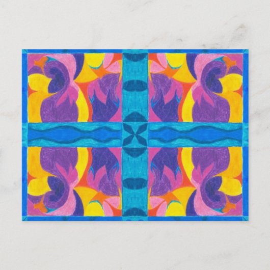 Fruchtplatte Postkarte (Vorderseite)