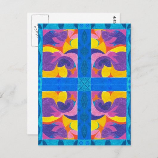 Fruchtplatte Postkarte (Vorne/Hinten)