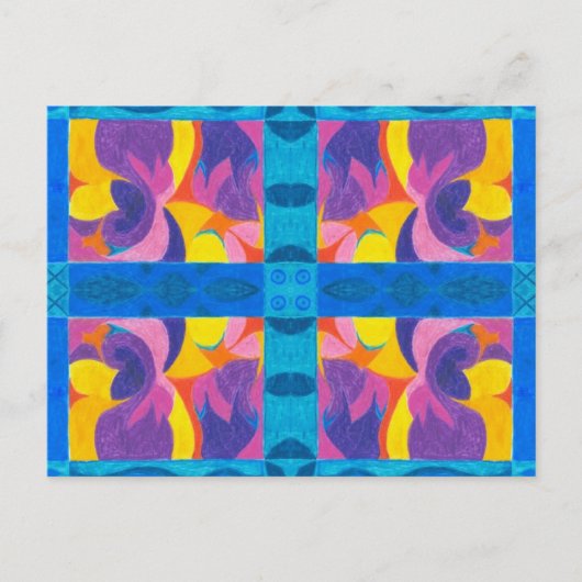 Fruchtplatte Postkarte (Vorderseite)