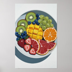 Fruchtplatte Wand Kunst