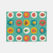 Fruchtpolka-Dosen Fleecedecke (Vorderseite (Horizontal))