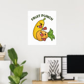 Fruchtpunch Funny Drink Pub Poster (Heimbüro)