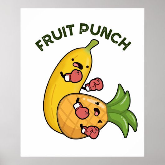 Fruchtpunch Funny Drink Pub Poster (Vorne)