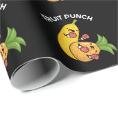 Fruchtpunch Funny Drink Pun Dark BG Geschenkpapier (Rolleneckpunkt)