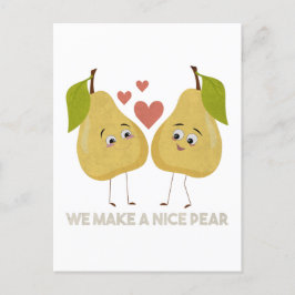 Fruchtpuppe: Wir machen eine schöne Birne Postkarte