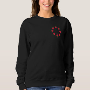 Fruchtraspberries Geometric Circle Motif Sweatshirt