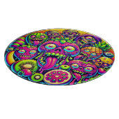 Fruchtrausch: Neon Zombie Harvest Schneidebrett (Ecke)