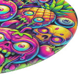 Fruchtrausch: Neon Zombie Harvest Schneidebrett (Ecke)