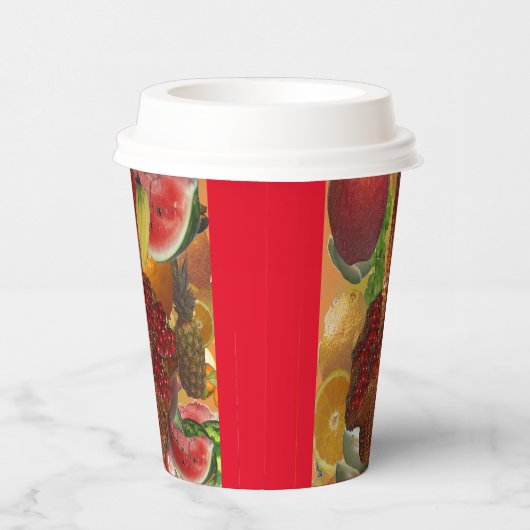 Fruchtsaft aus Papier Pappbecher (Rechts)