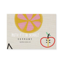 Fruchtsaft süße Orange Apple Business Card