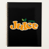 Fruchtsaft-Typografie-Illustrationsgrafik Planer (Vorderseite)