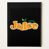 Fruchtsaft-Typografie-Illustrationsgrafik Planer (Rückseite)