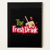 Fruchtsaft-Typografie-Illustrationsgrafik Planer (Rückseite)