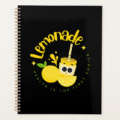 Fruchtsaft-Typografie-Illustrationskunstwerk Planer (Vorderseite)