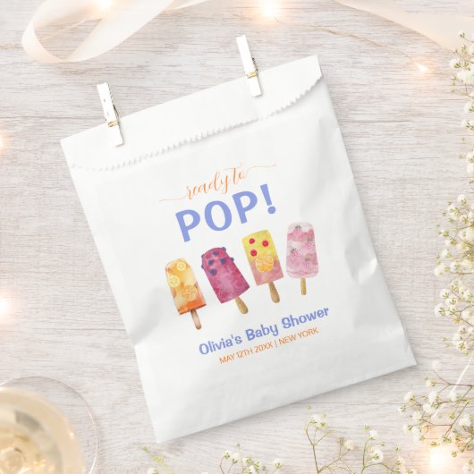 Fruchtsäfte Creme Popcicle Baby Dusche Geschenktütchen (Ausgeschnitten)