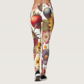 Fruchtsäfte und duftende Blume Leggings (Rückseite)