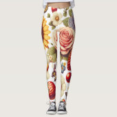 Fruchtsäfte und duftende Blume Leggings (Vorderseite)