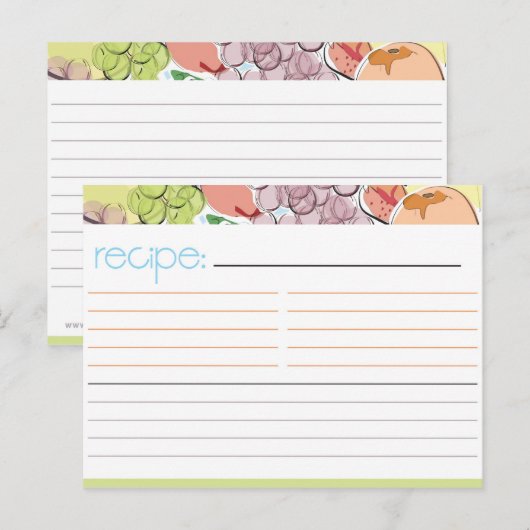 Fruchtsaftkarte Postkarte (Vorne/Hinten)