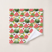 Fruchtsalat Badezimmer Handtuch Sets (Waschlappen)