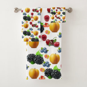 Fruchtsalat Badezimmer Handtuch Sets