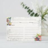 Fruchtsalat Basiskarte Begleitkarte (Stehend Vorderseite)